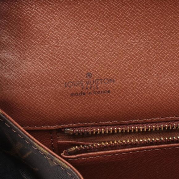 LOUIS VUITTON Authentic Brown Monogram Leather Pochette Clutch Bag - Picture 4 of 7